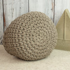 Häkelkorb „Strickstil“ Coffee – Ø ca. 20 cm - Sabinzi - Aus Stoffliebe wird Lieblingsstück
