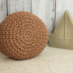 Häkelkorb „Strickstil“ Mocha Mousse – Ø ca. 20 cm - Sabinzi - Aus Stoffliebe wird Lieblingsstück