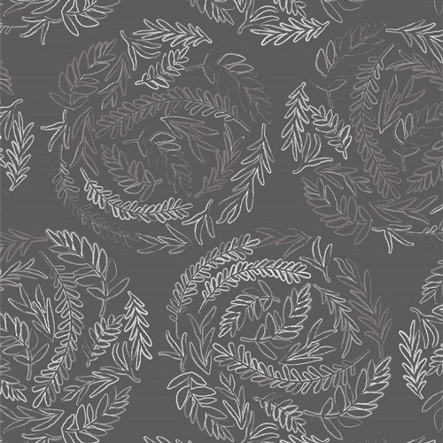 Art Gallery Fabrics - Inkperfect Carbon Edition - Fernlike Impressions