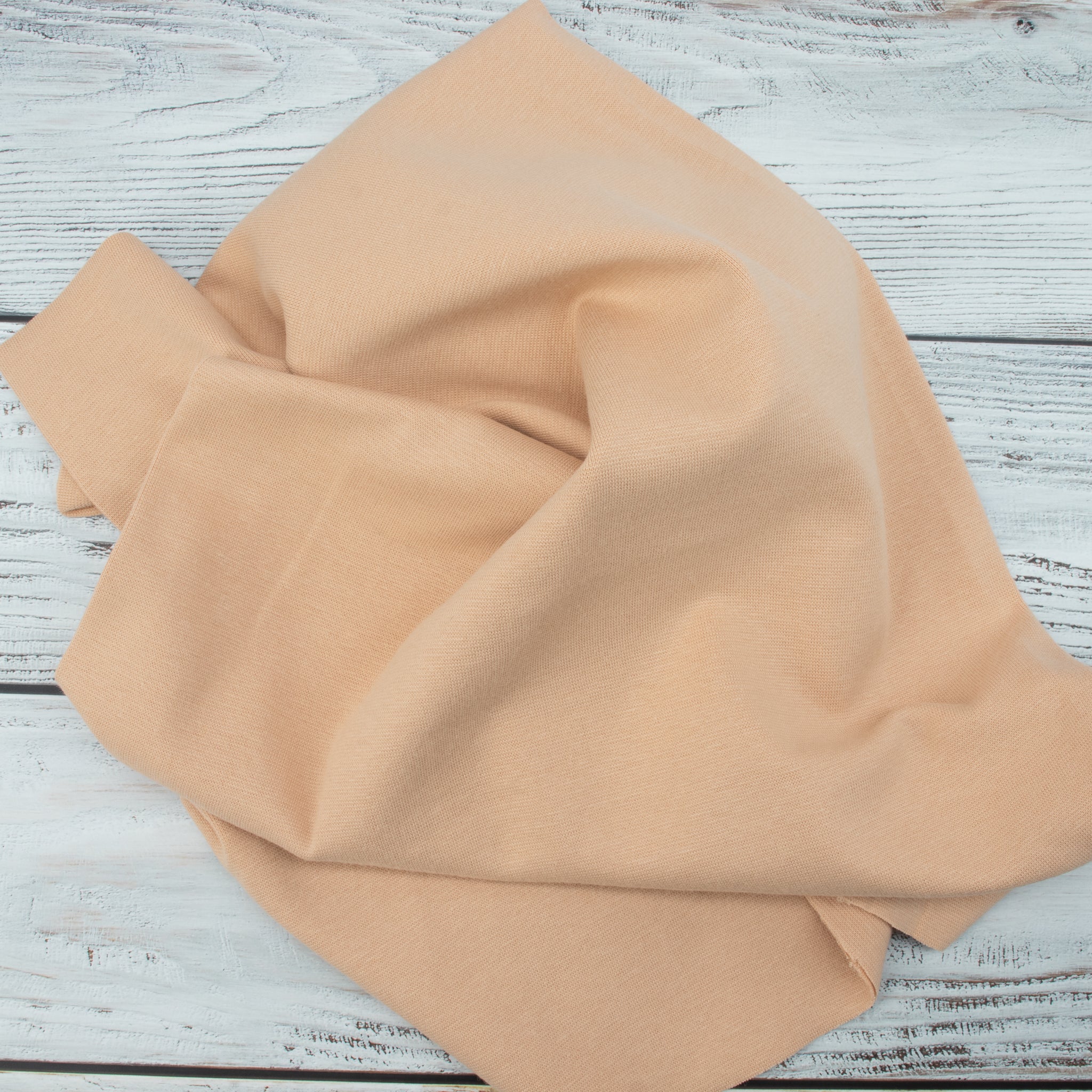 Bündchen glatt gestrickt – S&W Stoffe – Dusty Lachs