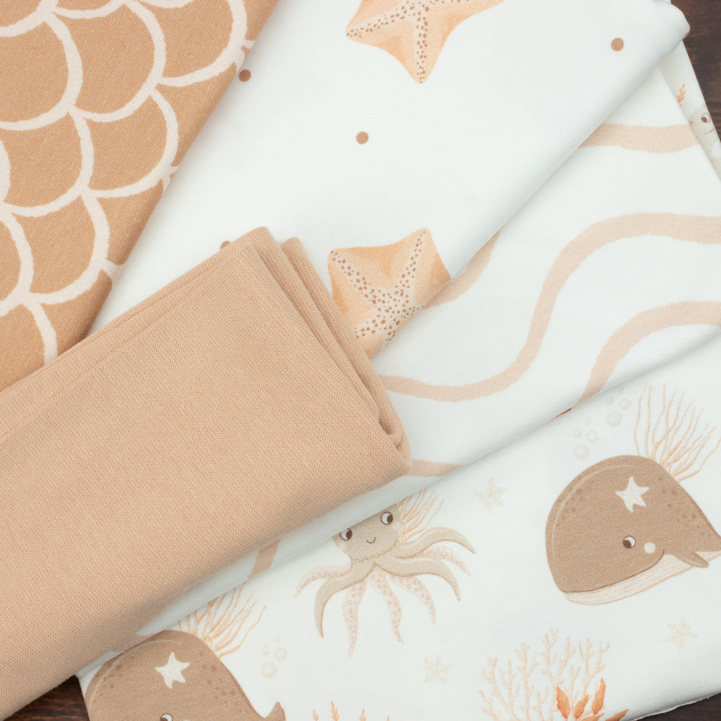 Bündchen glatt gestrickt – S&W Stoffe – Dusty Lachs