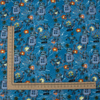 Jersey Panel Roboter – Blau – Steinbeck für Swafing – 62 x 160 cm