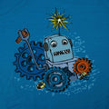 Jersey Panel Roboter – Blau – Steinbeck für Swafing – 62 x 160 cm