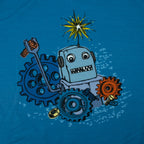 Jersey Panel Roboter – Blau – Steinbeck für Swafing – 62 x 160 cm