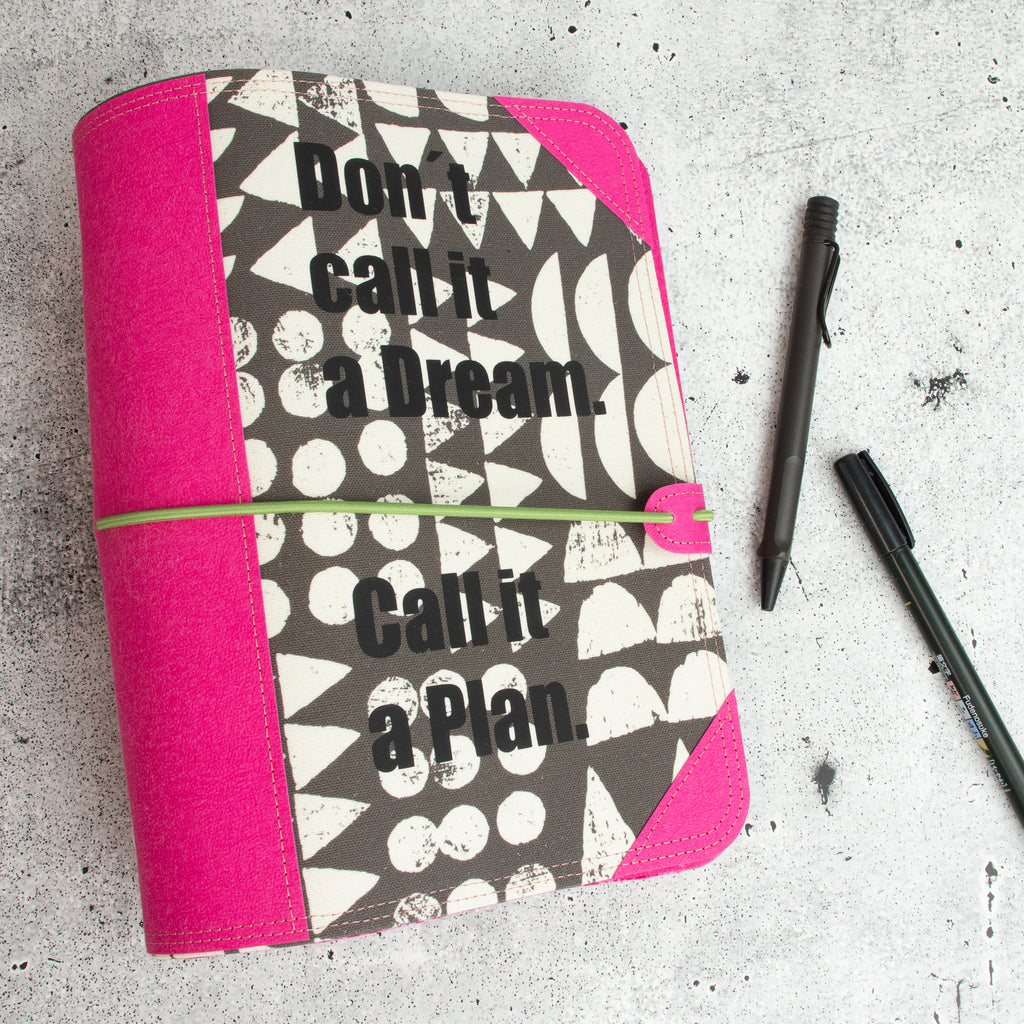 Spatzjournal A5, Organizer, Planer - Call it a Dream - Pink