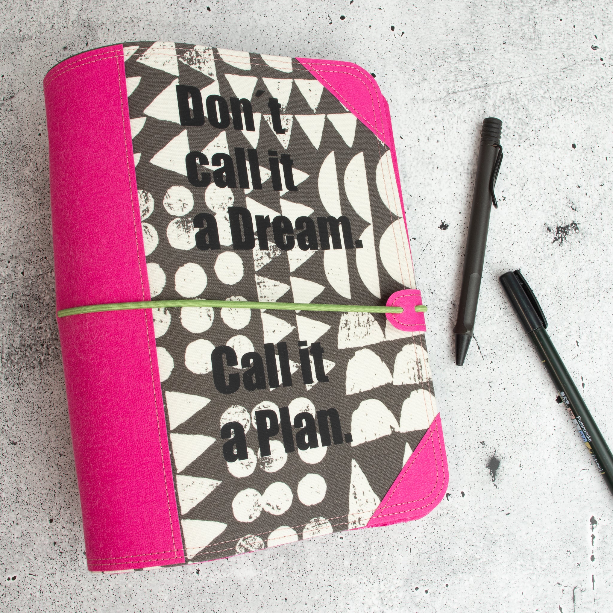 Spatzjournal A5, Organizer, Planer - Call it a Dream - Pink