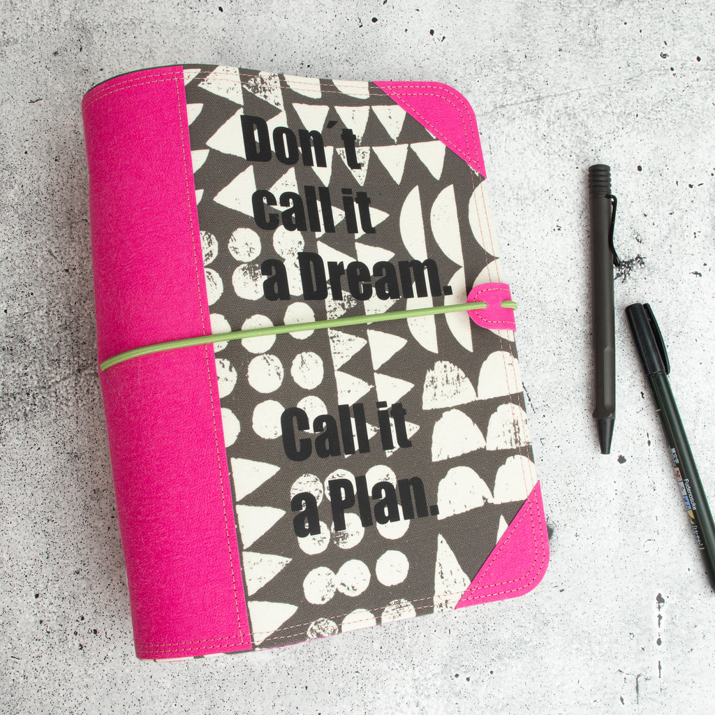 Spatzjournal A5, Organizer, Planer - Call it a Dream - Pink