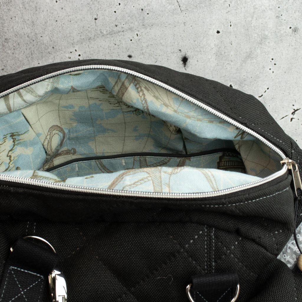 Kugeltasche – praktische Universaltasche mit maritimer Stickerei