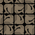 By the Seaside 2 Canvas Grumpy Whale Black Unbleached – Cotton + Steel x Loes van Oosten