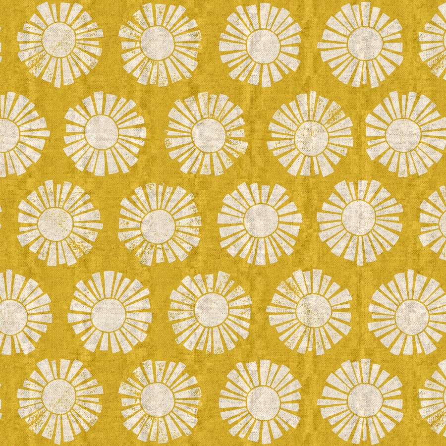 By the Seaside 2 Canvas „Sunshine Golden Unbleached“ – Cotton + Steel x Loes van Oosten