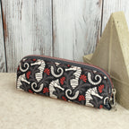 Große Lene 2.0 – Etui aus „Seahorse Garden“ Canvas von Cloud9 Fabrics