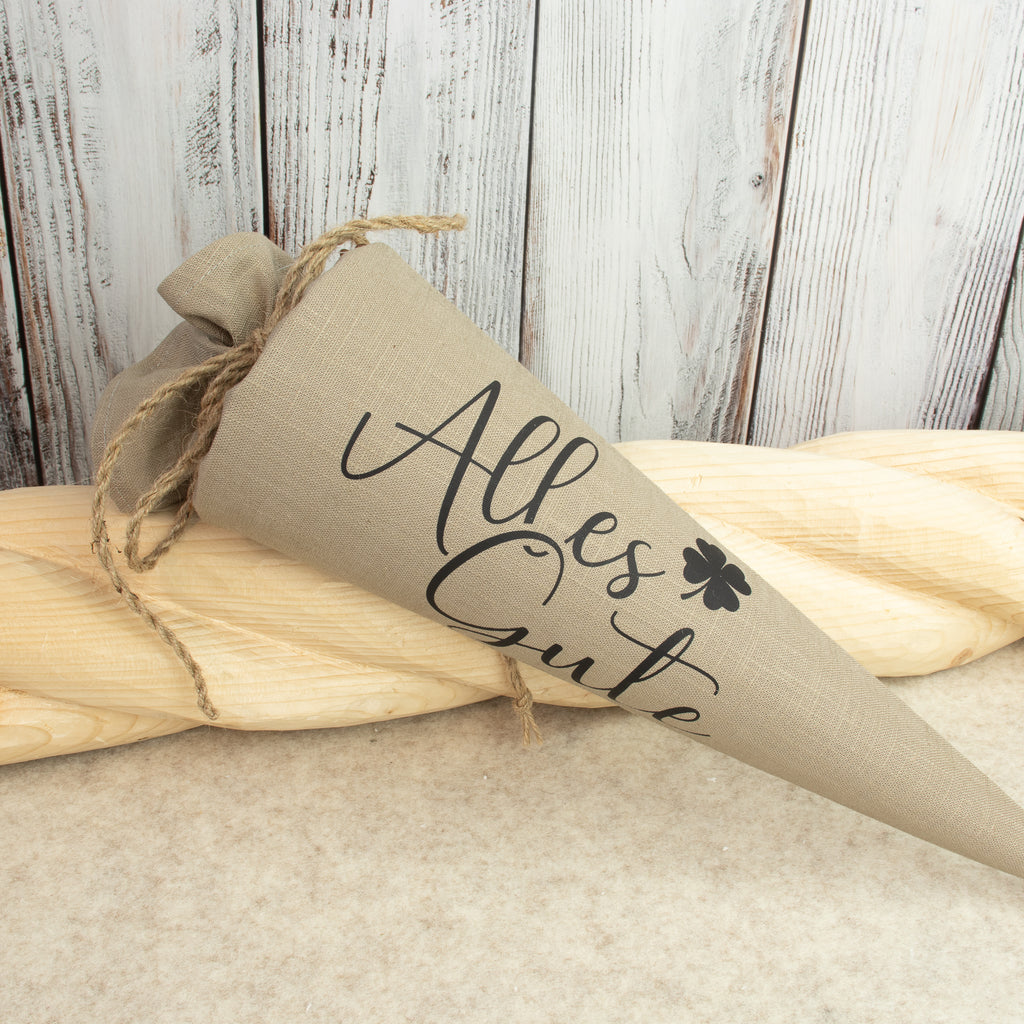 Mini-Schultüte „Alles Gute“ – kleine Geschenkverpackung für besondere Momente
