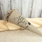 Mini-Schultüte „Alles Gute“ – kleine Geschenkverpackung für besondere Momente
