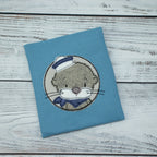 Beulentröster Matrosen-Otter – Hellblau – mit Kühlpad (14 × 16 cm)