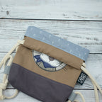 Kinder-Turnbeutel „Matrosenotter“ – Taupe