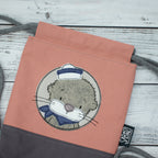 Kinder-Turnbeutel „Matrosenotter“ – Altrosa-Blush