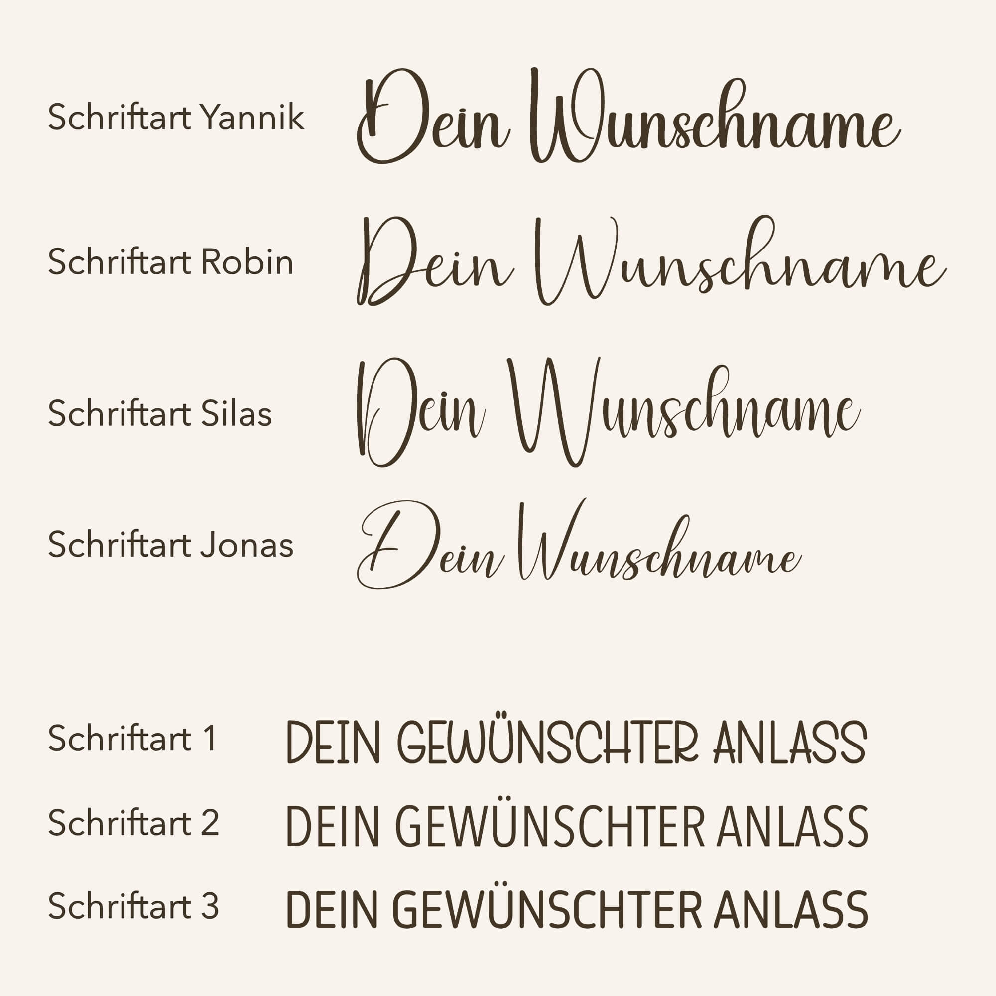 Schultüte aus Leinen – personalisiert mit Name | Schriftart Yannik