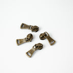 Allround #5S Zipper Slider – ZipperZoo, Nylon Coil, Varianten Antique Brass / Nickel