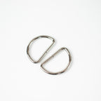 Basic D-Ring 32 mm – ZipperZoo, Doppelpack, Varianten Antique Brass / Nickel