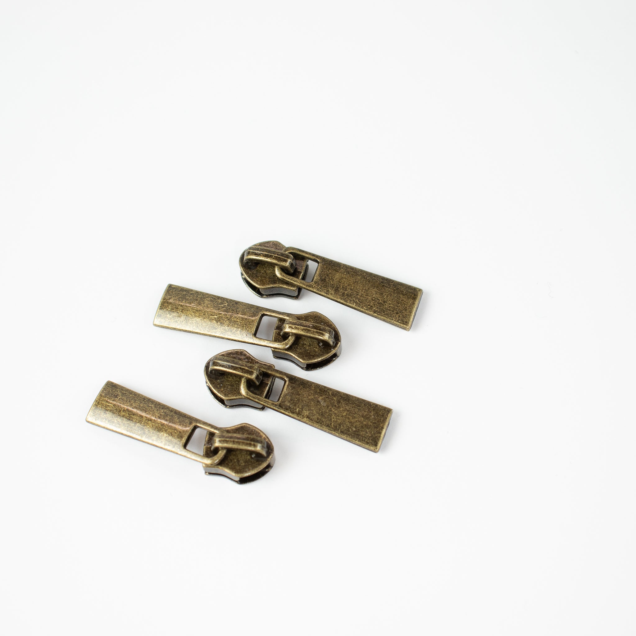 Classic #5S Zipper Slider – ZipperZoo, Nylon Coil, Varianten Antique Brass / Nickel
