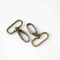 Elegant Karabinerhaken (Swivel Hook) 32 mm – ZipperZoo, Doppelpack, Varianten Antique Brass / Nickel