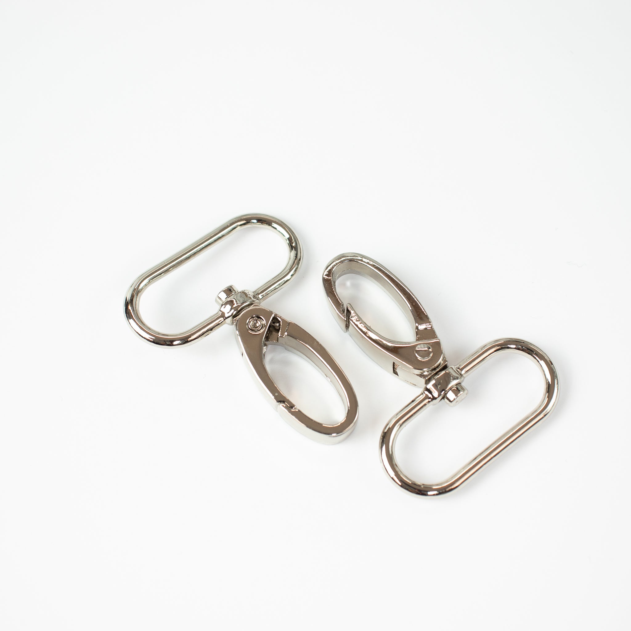Elegant Karabinerhaken (Swivel Hook) 32 mm – ZipperZoo, Doppelpack, Varianten Antique Brass / Nickel