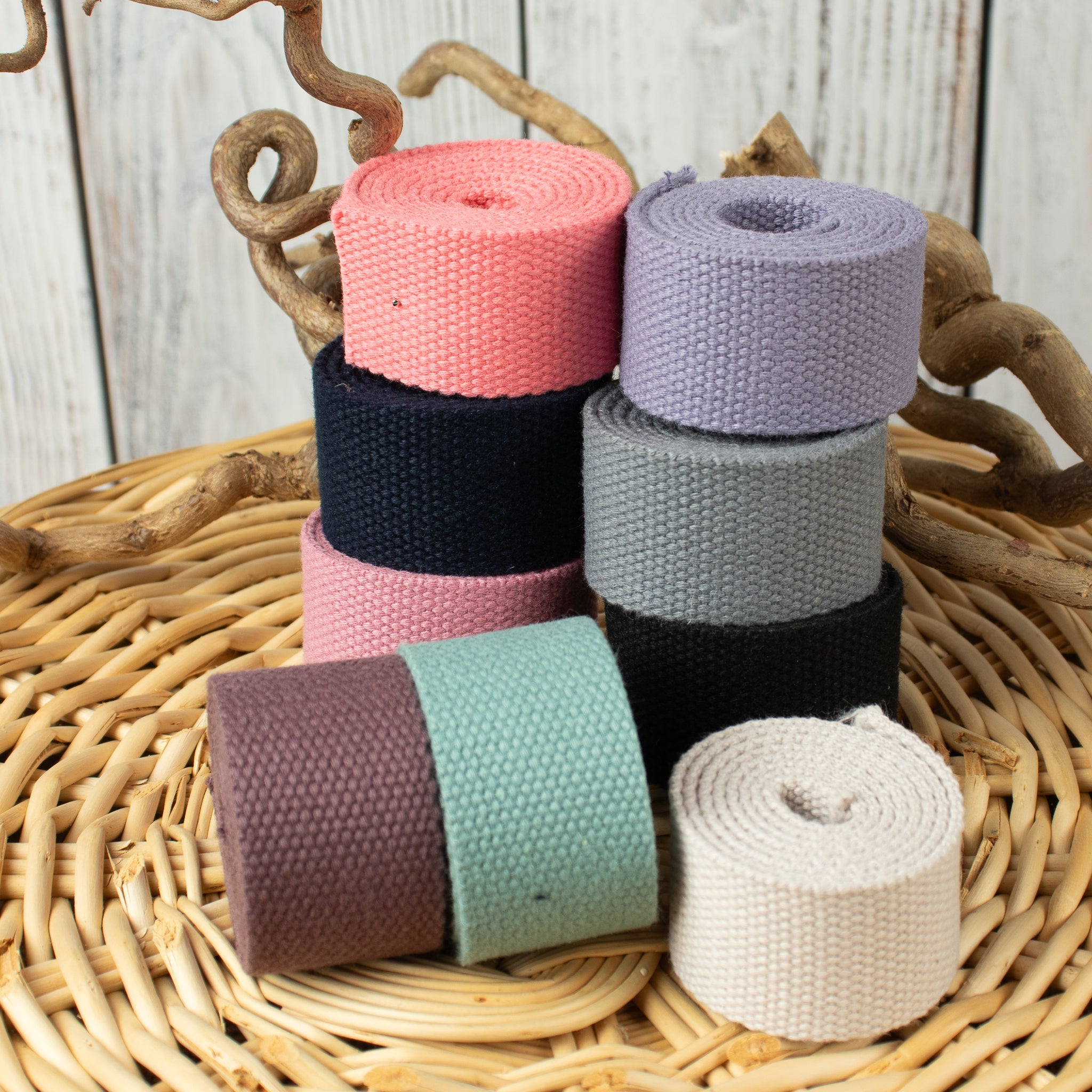 Gurtband 30 mm – 100 % Baumwolle – fest & natürlich
