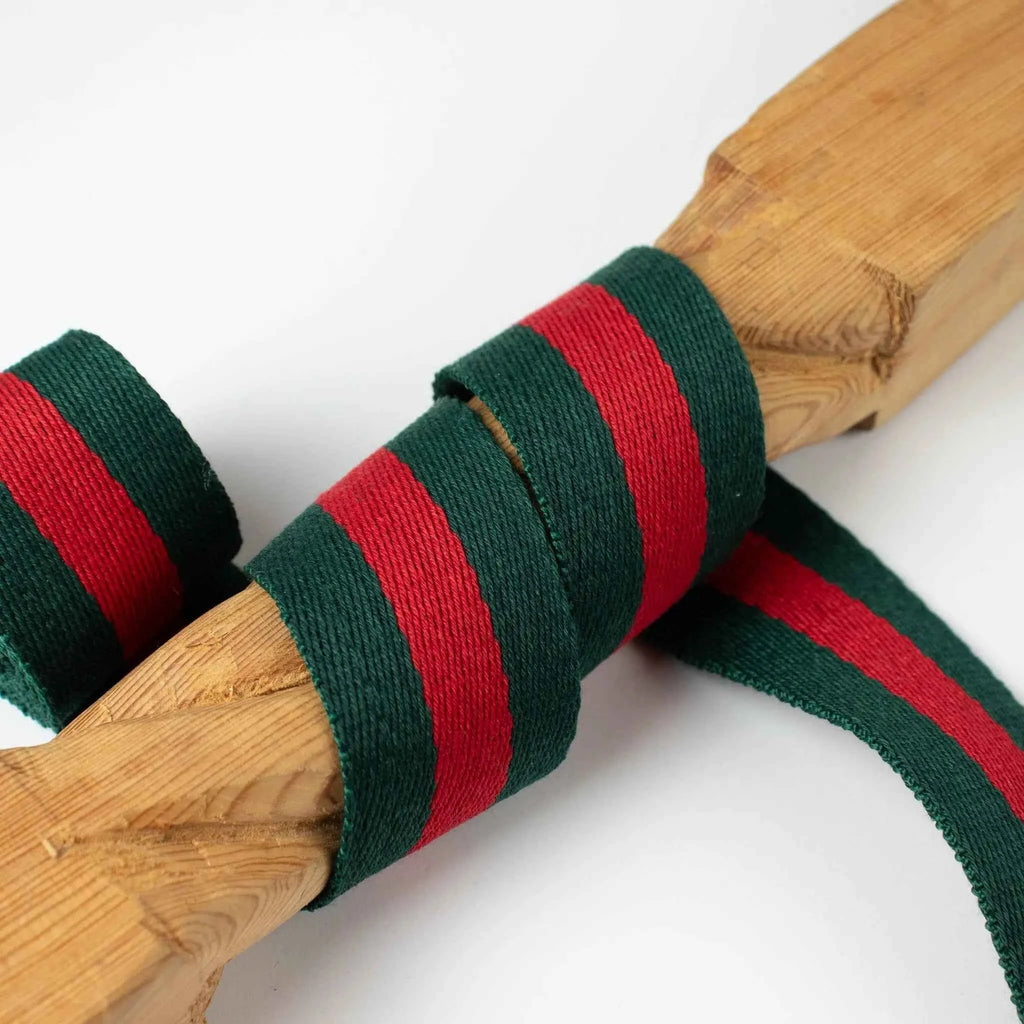 Gurtband 40 mm gestreift – Polyester/Baumwolle – weich & dekorativ