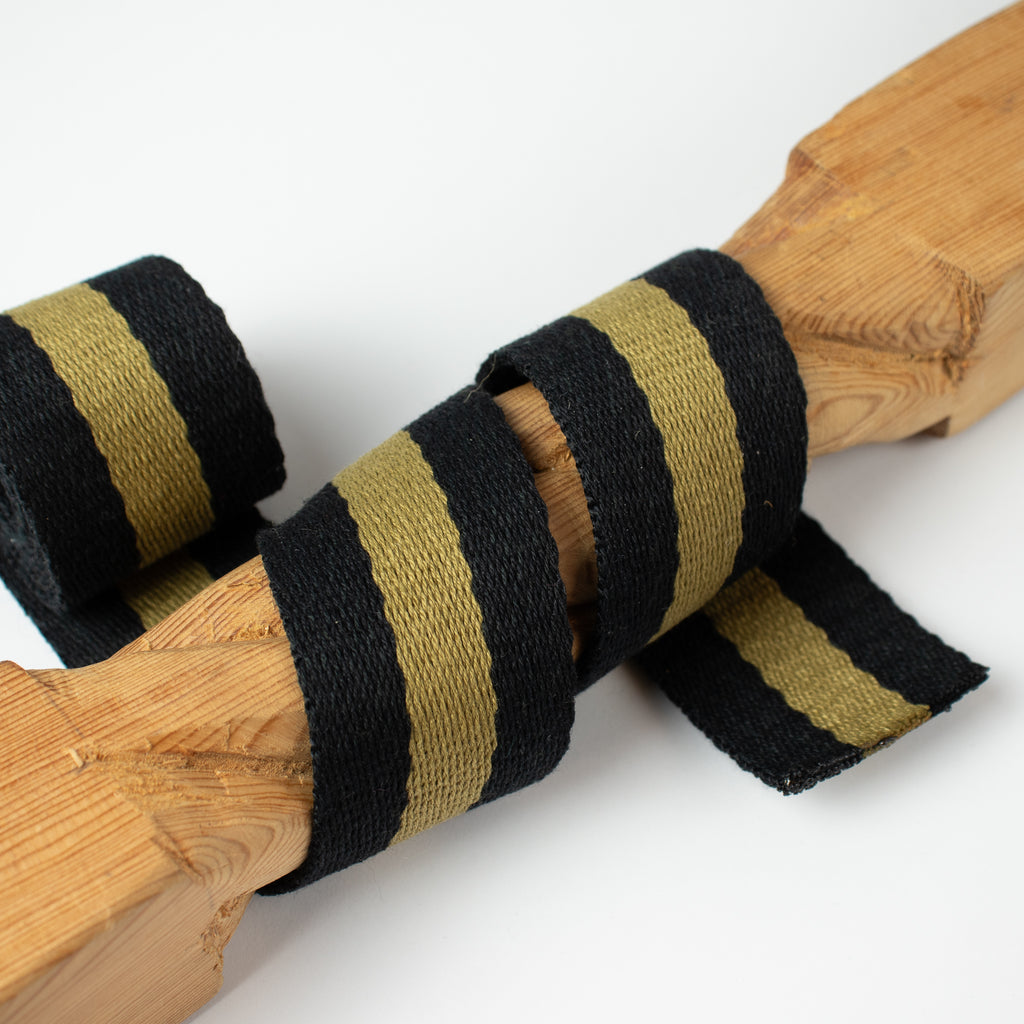 Gurtband 40 mm gestreift – Polyester/Baumwolle – weich & dekorativ