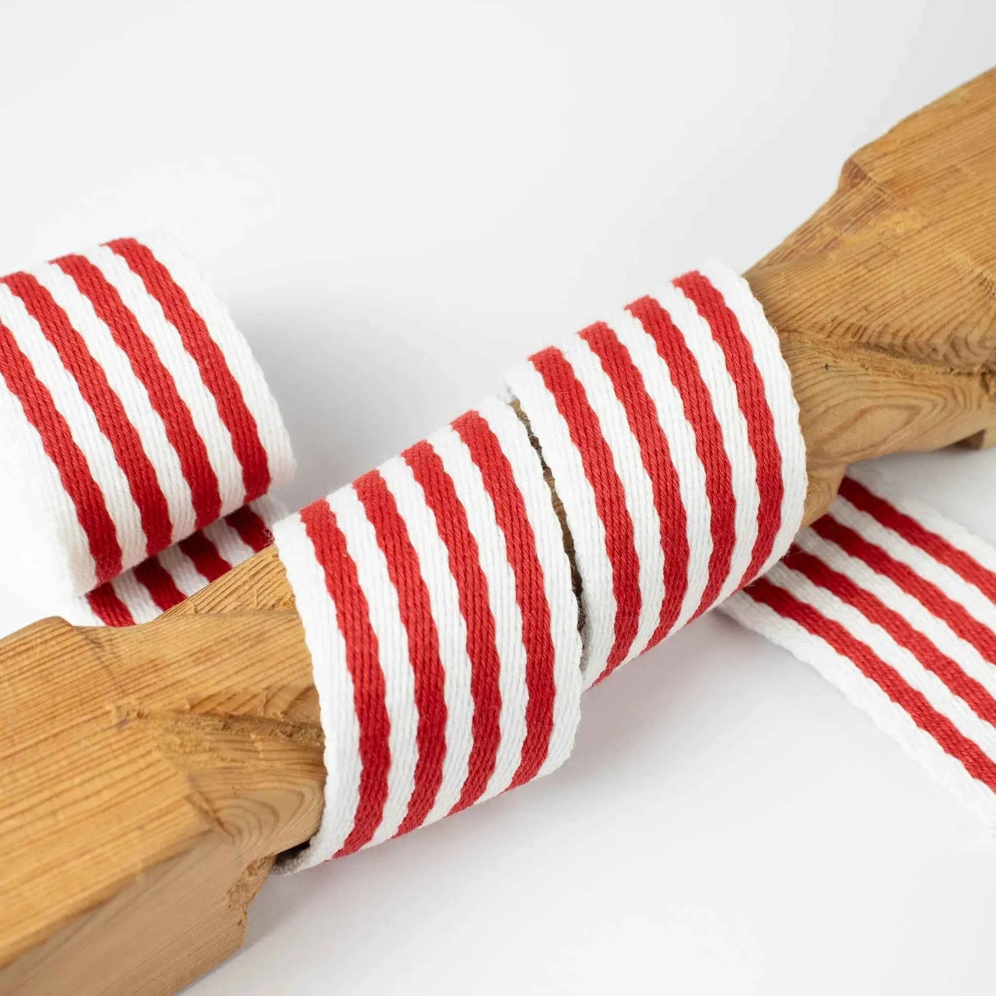 Gurtband 40 mm gestreift – Polyester/Baumwolle – weich & dekorativ