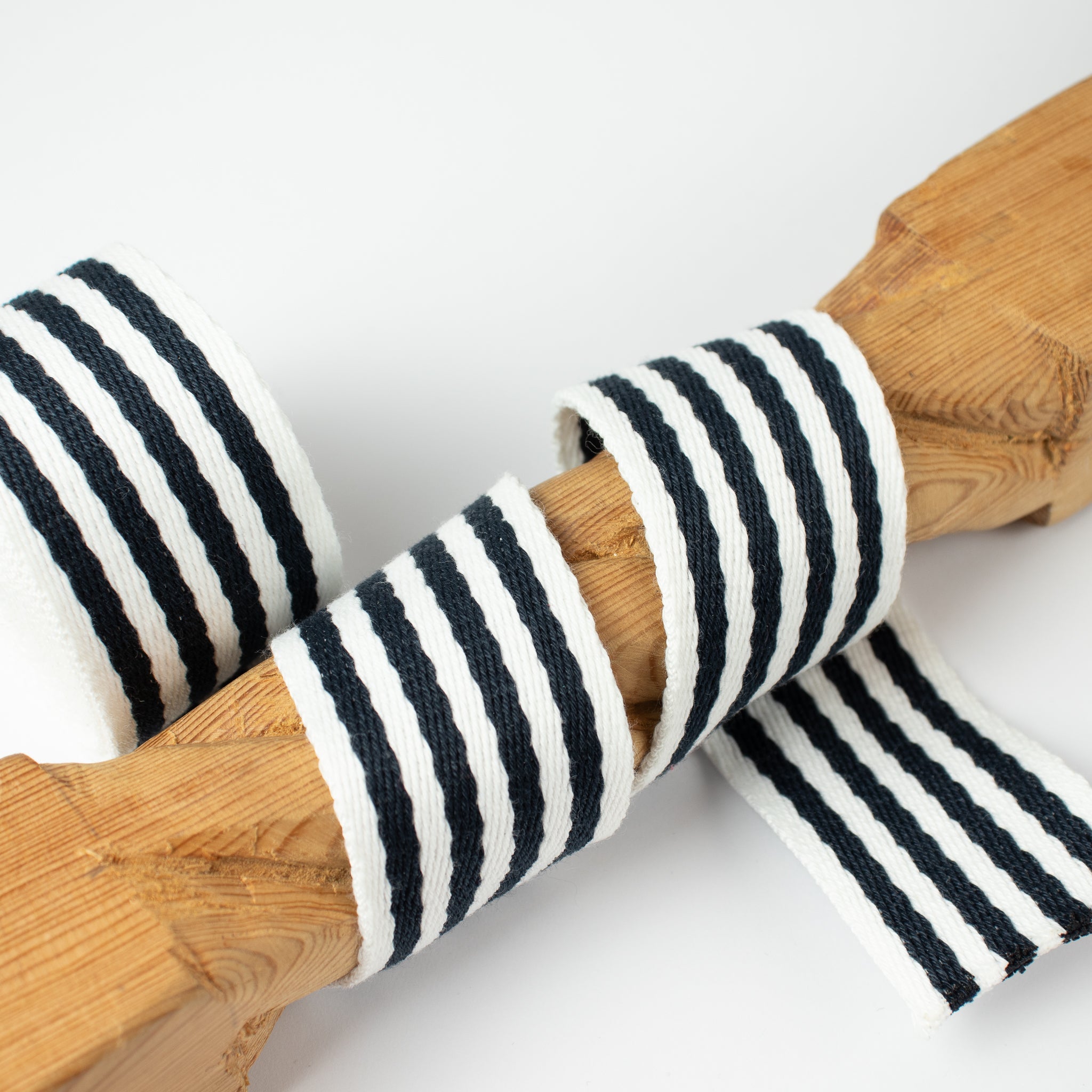 Gurtband 40 mm gestreift – Polyester/Baumwolle – weich & dekorativ