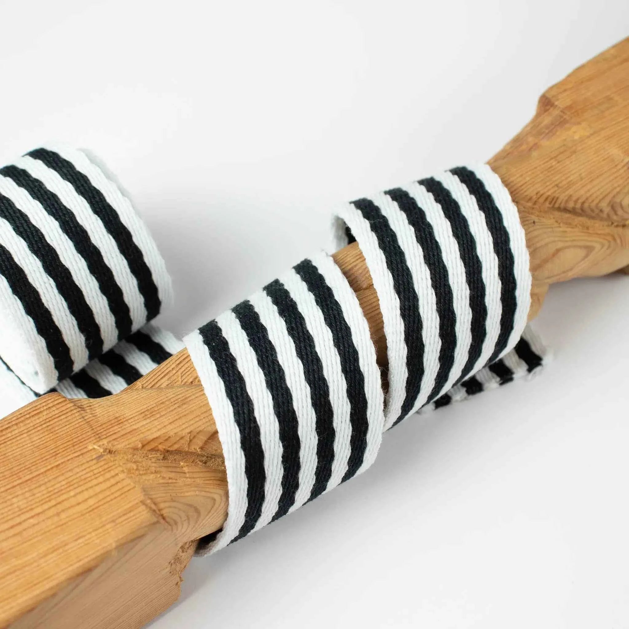 Gurtband 40 mm gestreift – Polyester/Baumwolle – weich & dekorativ