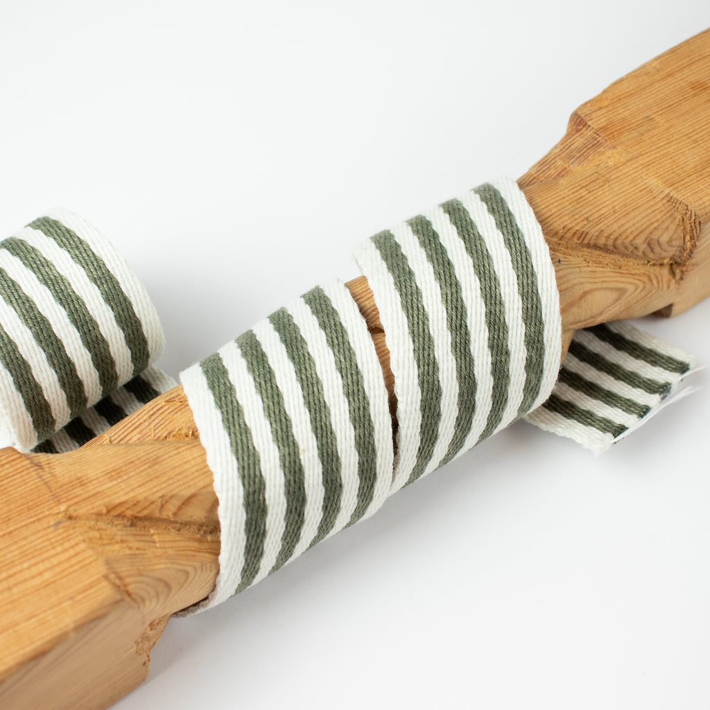 Gurtband 40 mm gestreift – Polyester/Baumwolle – weich & dekorativ