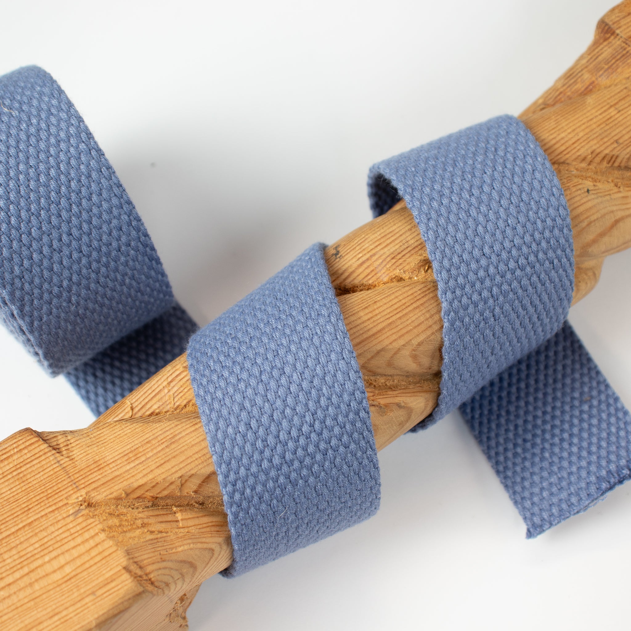 Gurtband 32 mm „Cloudy Blue“ – ZipperZoo, Meterware ab 0,1 m