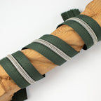 Reißverschluss „Sage Green“ – ZipperZoo, metallisierte Kunststoff-Schiene, Meterware ab 0,1 m