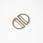 Sleek Duo D-Ring 32 mm – ZipperZoo, Doppelpack, Varianten Antique Brass / Nickel