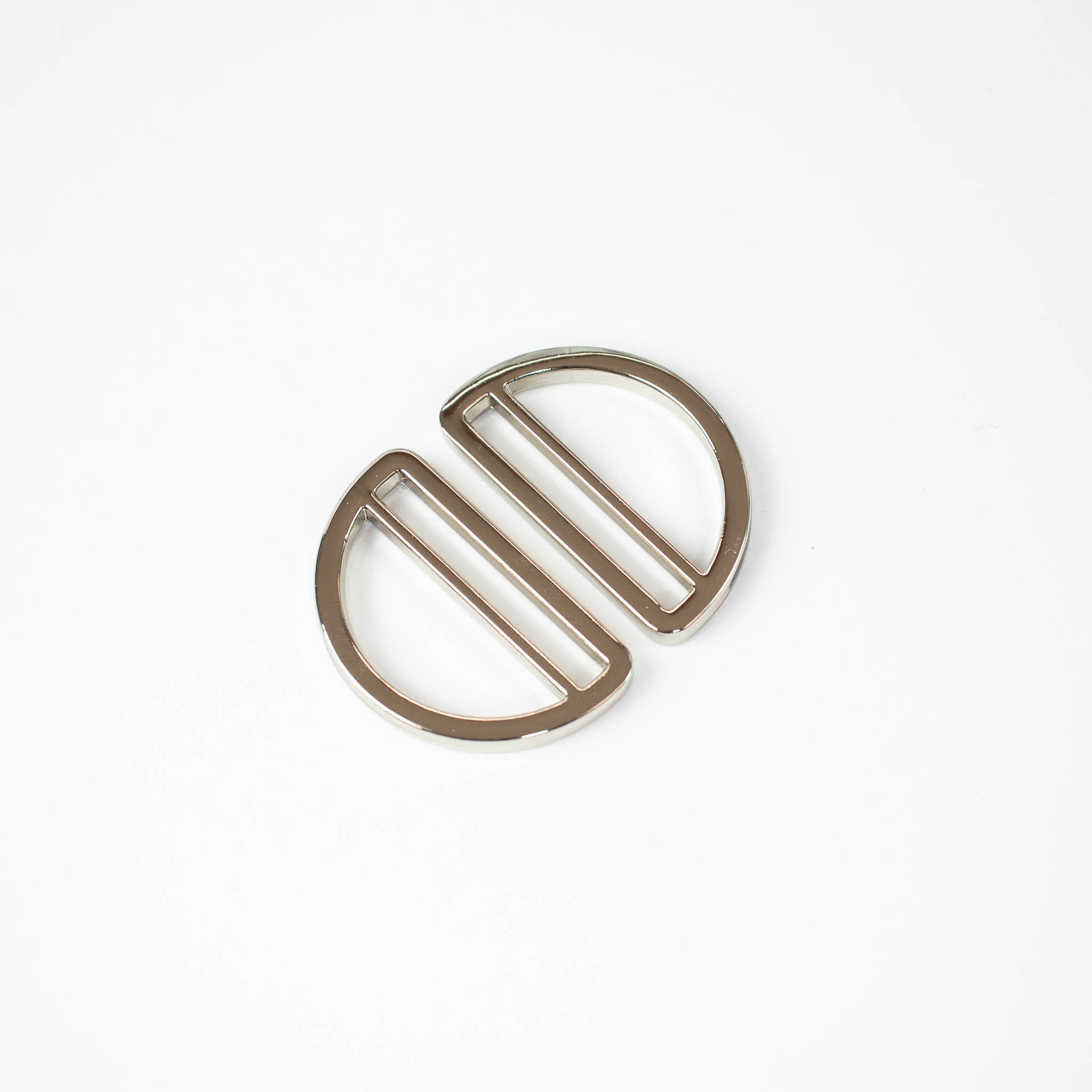 Sleek Duo D-Ring 32 mm – ZipperZoo, Doppelpack, Varianten Antique Brass / Nickel