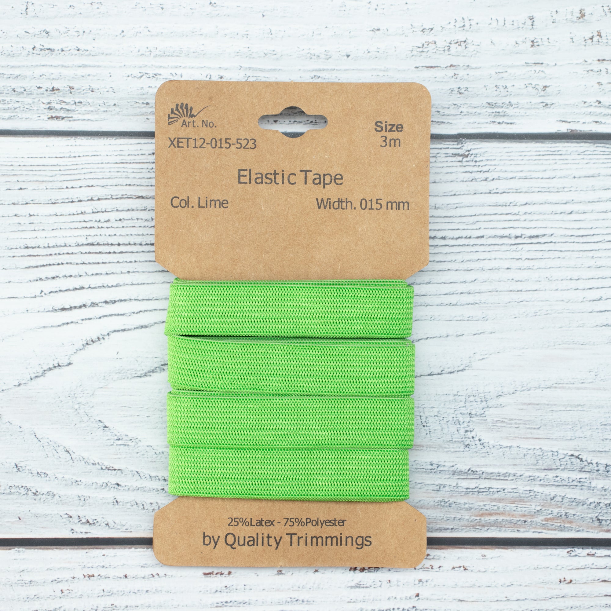 Gummiband - 15mm breit - 3m - 13 Farben