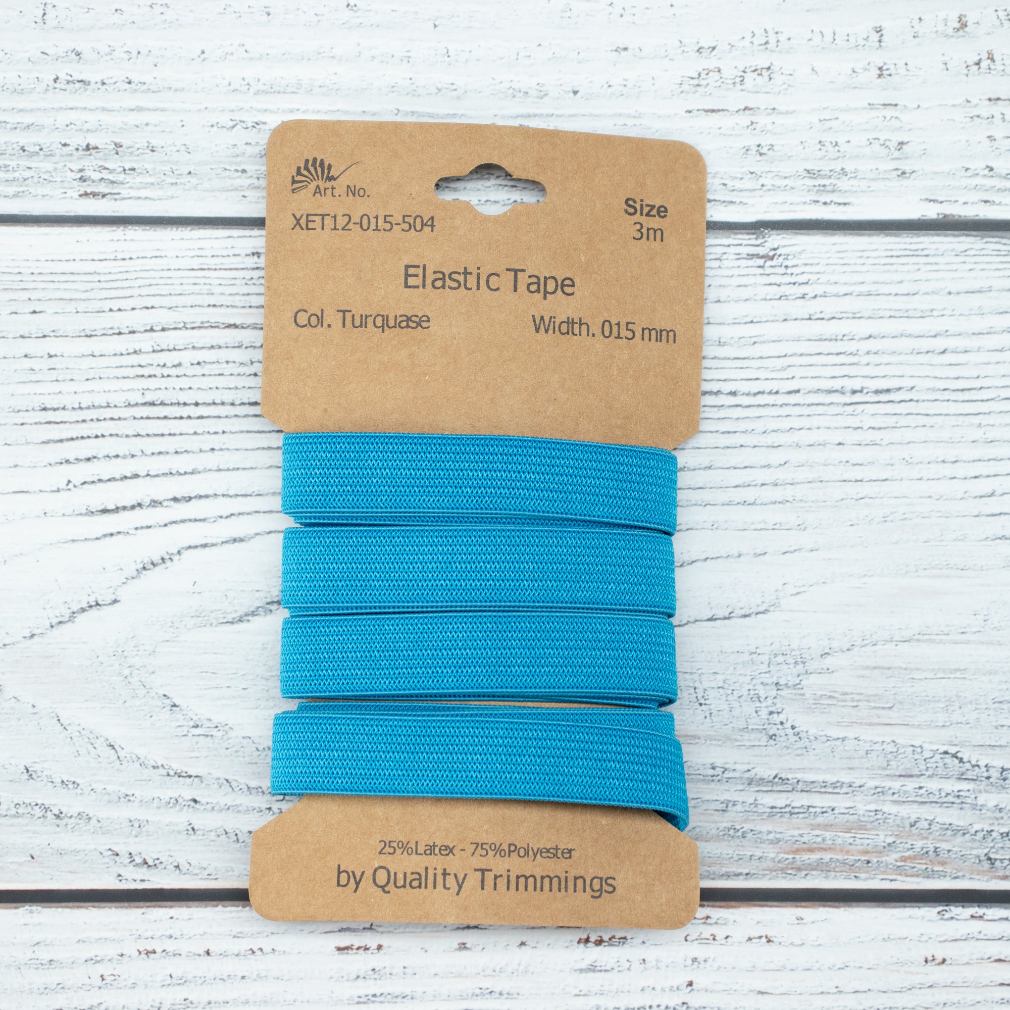Gummiband - 15mm breit - 3m - 13 Farben