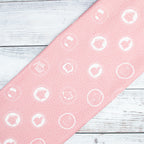 Baumwollstoff Tiergesichter Rosa – zartes Kindermotiv