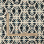 Cotton and Steel - Scout Lake - Swallowtail - In The Midnight Hour Unbleached Canvas Metallic Fabric - Ash Cascade