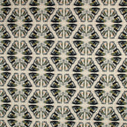 Cotton and Steel - Scout Lake - Swallowtail - Olive Unbleached Canvas Metallic Fabric - Ash Cascade