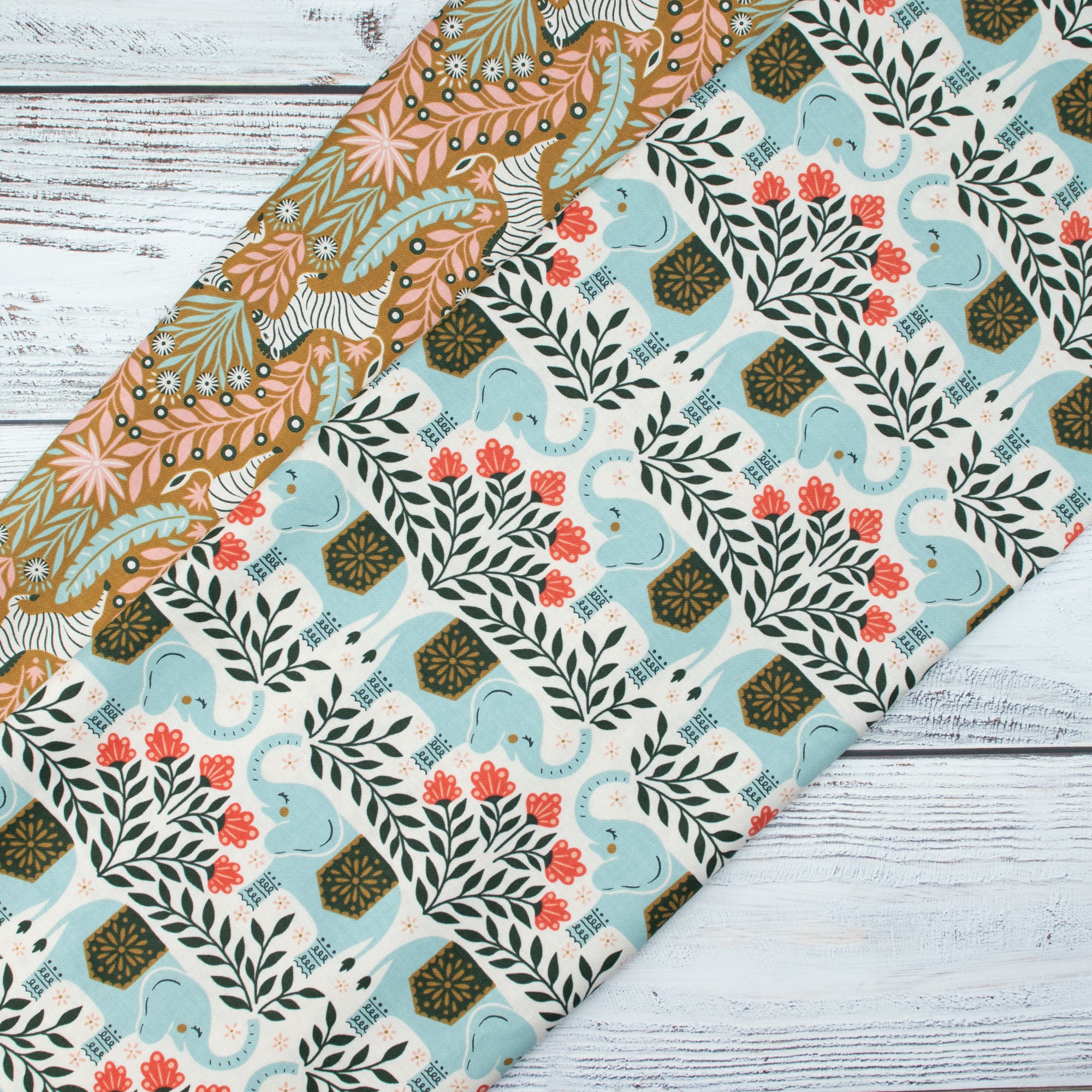 Cotton and Steel - Savanna - Zesty Zebra - Bushwillow Fabric - Carys Mula