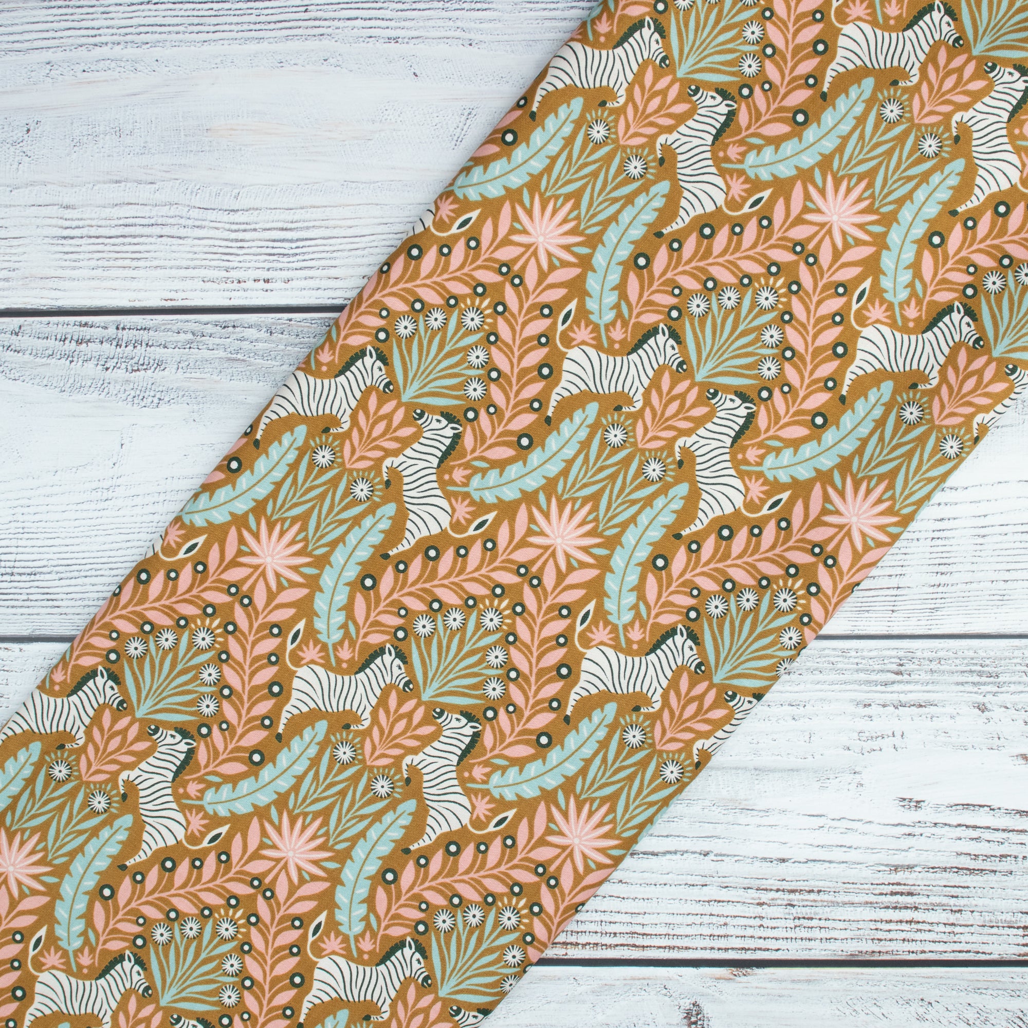 Cotton and Steel - Savanna - Zesty Zebra - Bushwillow Fabric - Carys Mula