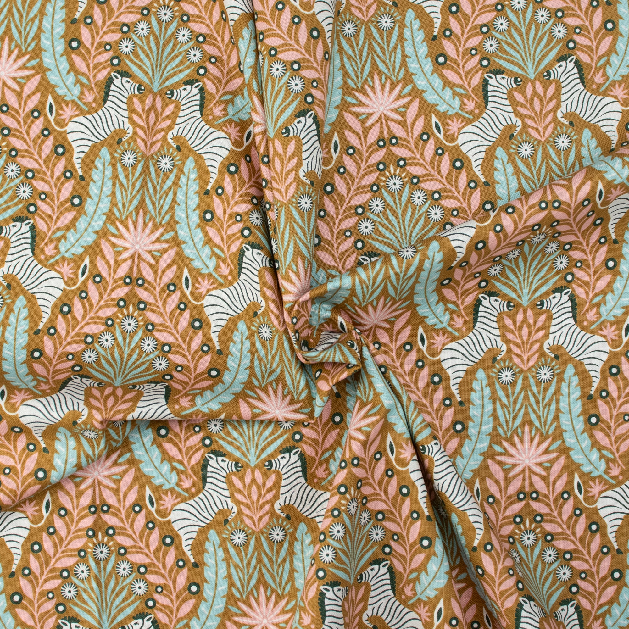Cotton and Steel - Savanna - Zesty Zebra - Bushwillow Fabric - Carys Mula