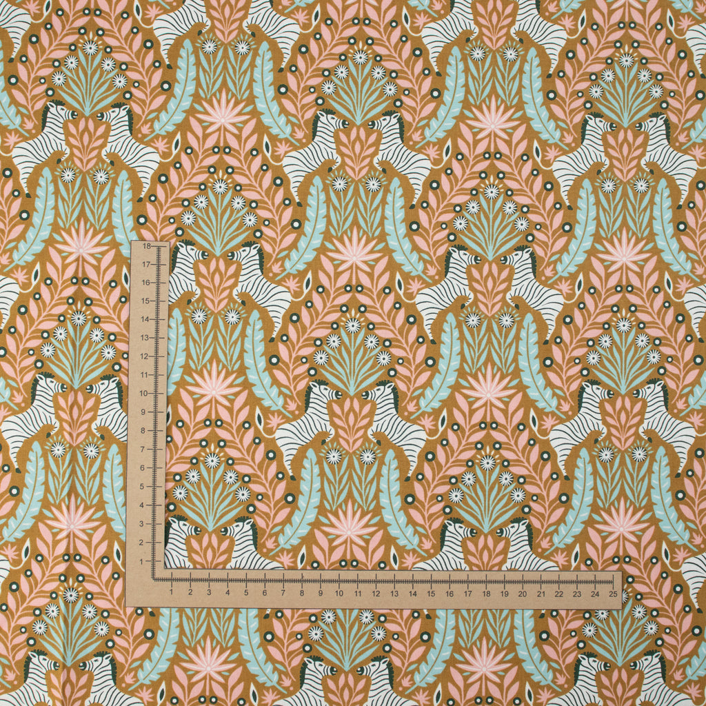 Cotton and Steel - Savanna - Zesty Zebra - Bushwillow Fabric - Carys Mula
