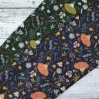 Cotton and Steel - Canyon Springs - Canyon Poppy - Canyon Poppy - Storm Cloud Unbleached Canvas Fabric - Ash Cascade
