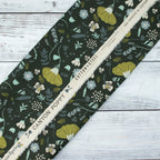 Cotton and Steel - Canyon Springs - Canyon Poppy - Canyon Poppy - Storm Cloud Unbleached Canvas Fabric - Ash Cascade
