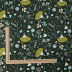 Cotton and Steel - Canyon Springs - Canyon Poppy - Canyon Poppy - Storm Cloud Unbleached Canvas Fabric - Ash Cascade