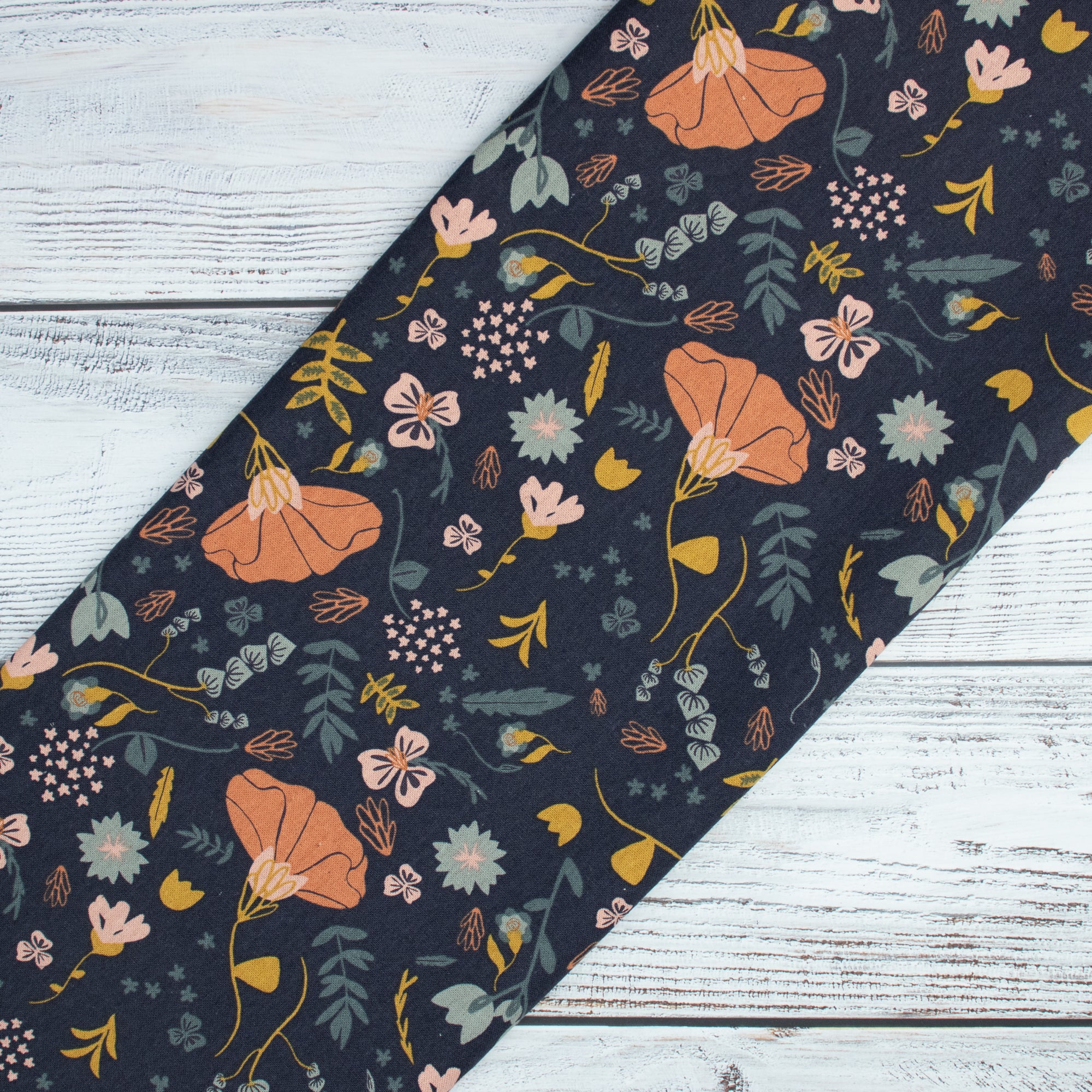 Cotton and Steel - Canyon Springs - Canyon Poppy - Canyon Springs Unbleached Canvas Fabric - Ash Cascade